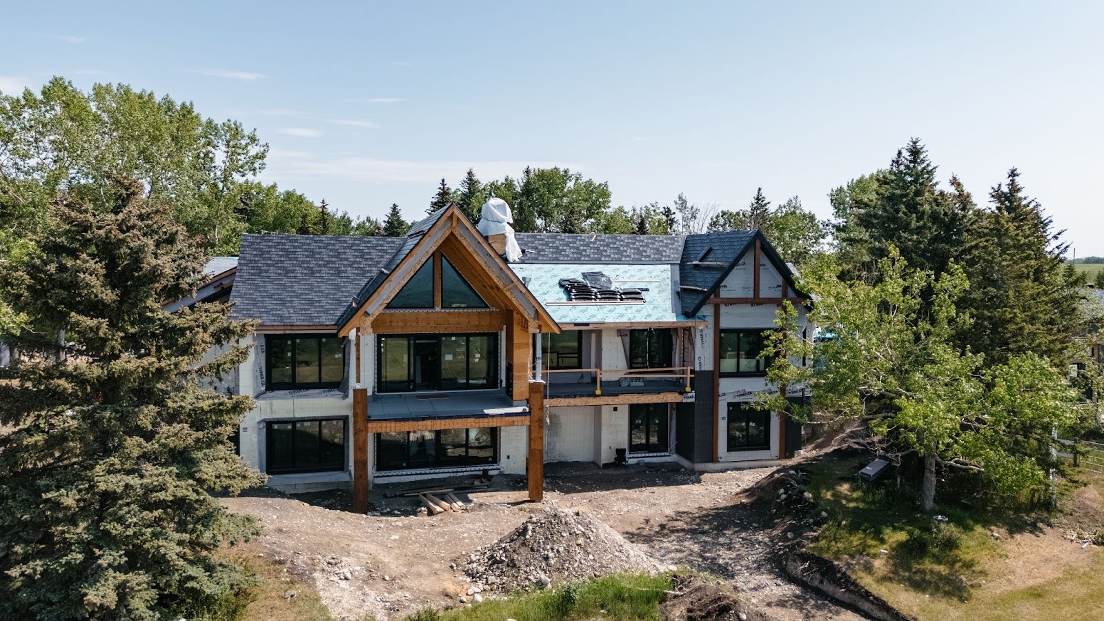 A home in Canada is being constructed with ICFs from SuperForm.
