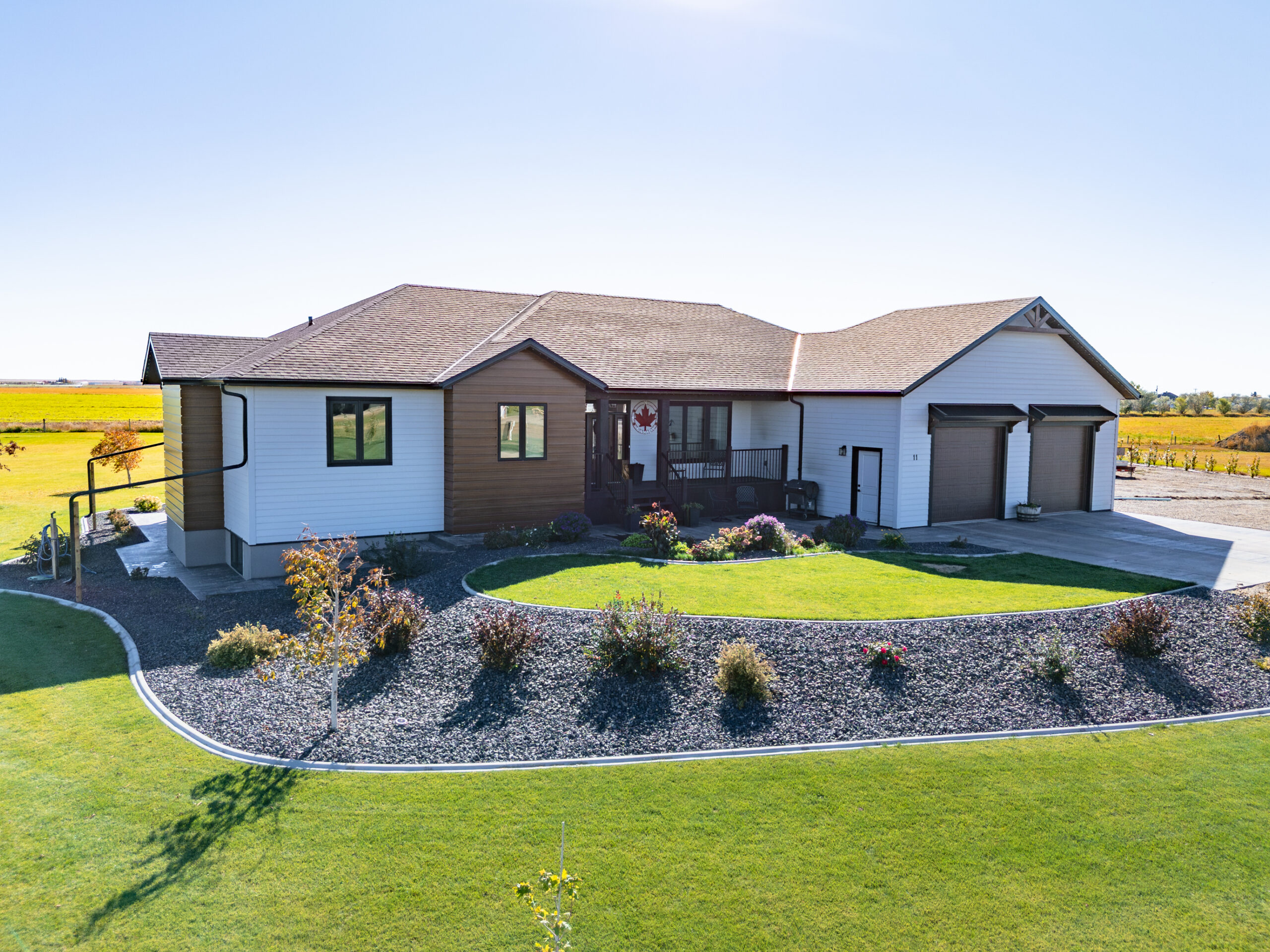 A finished single-family home in Canada that was built using ICF blocks.